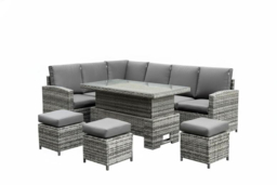 PRICE DROP! Stylish 9-Seater Rattan Garden Sofa Set With Adjustable Table - thumbnail 5