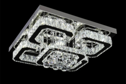 Flush Mount Ceiling Light with Crystal Droplets - thumbnail 8