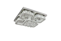 Flush Mount Ceiling Light with Crystal Droplets