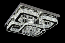 Flush Mount Ceiling Light with Crystal Droplets - thumbnail 4