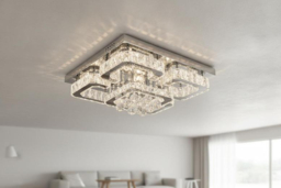 Flush Mount Ceiling Light with Crystal Droplets - thumbnail 6