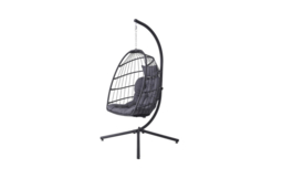 CLEARANCE! Egg-Shaped Hanging Chair with Headrest & Frame - thumbnail 7