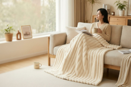 Double-Sided Faux Fur Fluffy Blanket - Ultra-Soft, Machine Washable Throw, 4 Sizes, 8 Colours - thumbnail 6