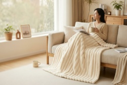 Double-Sided Faux Fur Fluffy Blanket - Ultra-Soft, Machine Washable Throw, 4 Sizes, 8 Colours - thumbnail 2