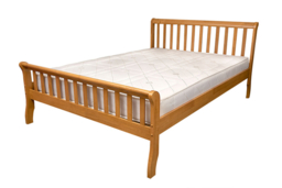 Milan Traditional Solid Wood Oak Bed Frame - Double & King Size - thumbnail 6