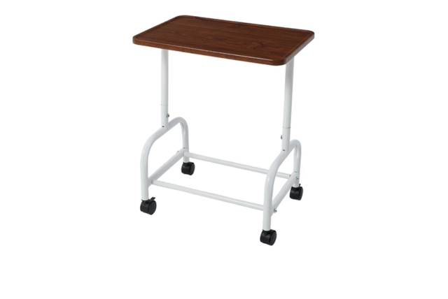 Mobile Side Table with Lower Basket and Locking Castors - image 1