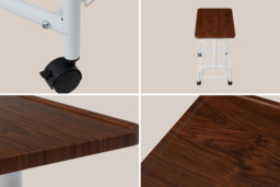Mobile Side Table with Lower Basket and Locking Castors - thumbnail 8