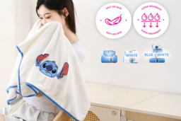 Ultra-Soft Lilo & Stitch  2-Piece Bath Towel Set - Quick-Dry, Premium Polyester, Family Safe - thumbnail 6