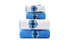 Ultra-Soft Lilo & Stitch  2-Piece Bath Towel Set - Quick-Dry, Premium Polyester, Family Safe - thumbnail 5
