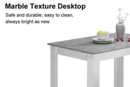 Bruce Grey Rectangle Dining Table - Durable Elegance for Everyday Dining - thumbnail 3