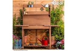 Garden Gear Premium Hardwood Potting Bench with Expandable Storage & Multi-Level Shelving - thumbnail 1