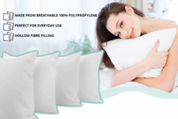 PRICE DROP! Luxury Hollowfibre Cushion Pads - Breathable, Hypoallergenic, Durable - 5 Sizes & Multipack Options - thumbnail 2