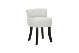 Velvet-Upholstered Low Back Vanity Dressing Chair - Soft Seat with Elegant Button Details - thumbnail 6