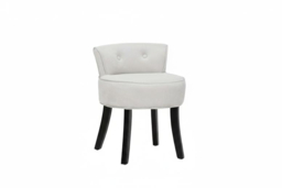 Velvet-Upholstered Low Back Vanity Dressing Chair - Soft Seat with Elegant Button Details - thumbnail 8