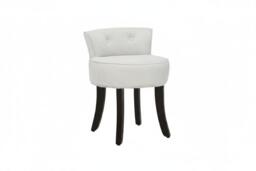 Velvet-Upholstered Low Back Vanity Dressing Chair - Soft Seat with Elegant Button Details - thumbnail 2