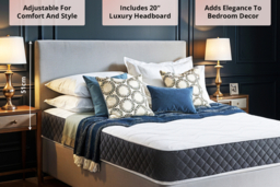 Grey Divan Bed With Memory Sprung Mattress - 2 Or 4 Drawers Upgrade! - thumbnail 8