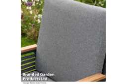 6 Seater Aluminium Weather-Resistant Garden Dining Set - Modern Anthracite Outdoor Furniture - thumbnail 3