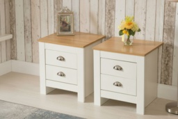 Pair Of Heritage Style Bedside Tables - 2 Colours - thumbnail 1