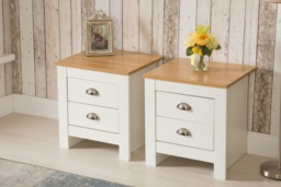 Pair Of Heritage Style Bedside Tables - 2 Colours - thumbnail 1
