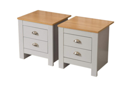 Pair Of Heritage Style Bedside Tables - 2 Colours - thumbnail 2