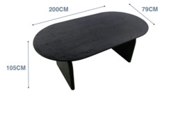 Orchid Oval Dining Table Set - 2 Colours & 3 Options - thumbnail 3