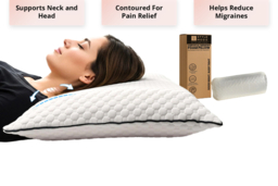 Visco Memory Foam Orthopaedic Cervical & Neck Pillow - Hypoallergenic, Ergonomic Support, Cooling Breathable, 60x40cm - thumbnail 8
