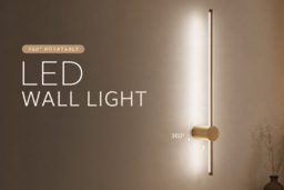 360° Slim-Build Rotatable LED Wall Light - thumbnail 3