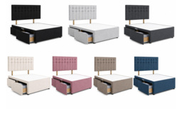 Boston Divan Bed - Multiple Sizes and Colours - thumbnail 3