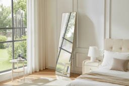 PRICE DROP! Modern Slim Frame Full-Length Mirror with HD Glass - Gold Frame - thumbnail 2