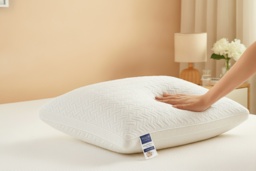 Orthopaedic Ergonomic Neck Support Pillow - Breathable Knitted Polyester, Adjustable Heights, Multiple Colours - thumbnail 2