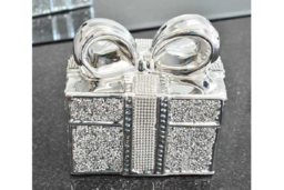 Handcrafted Modern Ceramic Crushed Gift Box Table Ornament - Decorative Home Sculpture - thumbnail 5