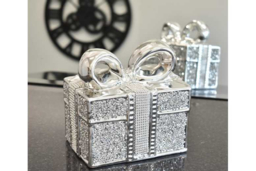 Handcrafted Modern Ceramic Crushed Gift Box Table Ornament - Decorative Home Sculpture - thumbnail 7