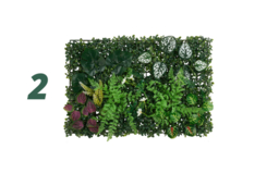 Artificial Plant Wall Panel With Tropical Foliage & Blooms - thumbnail 7