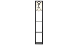 Wooden Floor Lamp with Three Display Shelves and Foot Switch - thumbnail 5