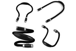 LED Neck Reading Light - Flexible, Rechargeable, Adjustable Brightness (Black or Blue) - thumbnail 4