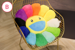 Smiley Face Sunflower Plush Cushion Pillow - Ultra-Soft, 40cm or 60cm, 10 Vibrant Colours - thumbnail 8