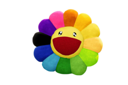 Smiley Face Sunflower Plush Cushion Pillow - Ultra-Soft, 40cm or 60cm, 10 Vibrant Colours - thumbnail 5