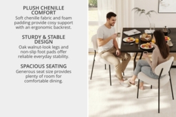 2-Piece Upholstered Dining Chair Set - thumbnail 4