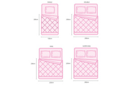 Luxury All Seasons Coverless Duvet - Ultra-Soft Microfibre, Box Stitched, Machine Washable, Hypoallergenic - Single to Super King - thumbnail 3