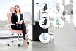 Executive Swivel Rocking Computer Chair - 6 Colours - thumbnail 7