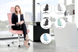 Executive Swivel Rocking Computer Chair - 6 Colours - thumbnail 3