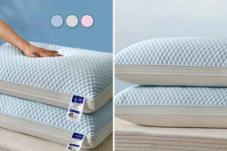 Ice Silk Cooling Bed Pillow - Breathable, Ergonomic Support, 3 Sizes & Colours - thumbnail 3