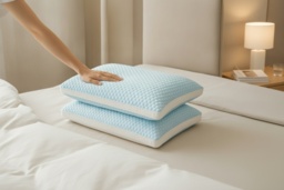 Ice Silk Cooling Bed Pillow - Breathable, Ergonomic Support, 3 Sizes & Colours - thumbnail 2