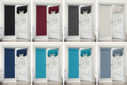 Blackout Polyester Door Curtain - Machine Washable, Easy Fit, 11 Colours, 172x66cm - thumbnail 6