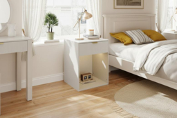 Set of 2 Bedside Tables with Charging Station & RGB Light Strip - thumbnail 5