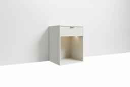 Set of 2 Bedside Tables with Charging Station & RGB Light Strip - thumbnail 3