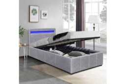 Prado Ottoman Bed Frame with LED, Storage & Sturdy Modern Base - thumbnail 2