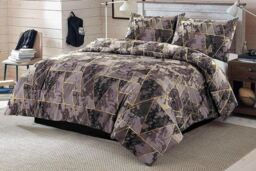 Reversible Geometric Duvet Cover Set - Soft Polycotton, Machine Washable, Modern Design, 4 Sizes - thumbnail 3