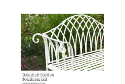 Wrought Iron Versailles Weather-Resistant Garden Bench - Vintage Outdoor Seating, 2-Seater - thumbnail 8