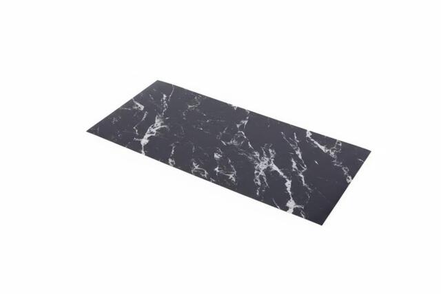 10pcs Peel & Stick Black Marble Wall Stickers - image 1